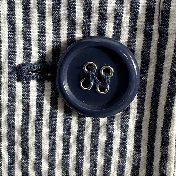 Charter Club sz. Large seersucker blue/white jacket, spring, nautical - Picture 7 of 11